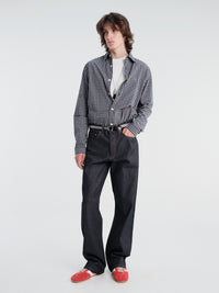 Another Aspect - Another Shirt 4.0 Japan in Blue and White Check