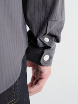 Another Aspect - Another Shirt 4.0 Japan in Small Dark Grey Stripe