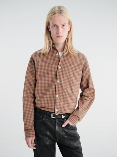Another Aspect - Another Shirt 4.0 in Brown Check
