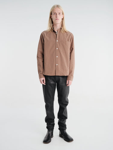 Another Aspect - Another Shirt 4.0 in Brown Check