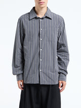Another Aspect - Another Shirt 3.0 in Charcoal Stripe