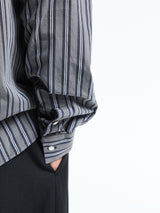 Another Aspect - Another Shirt 3.0 in Charcoal Stripe