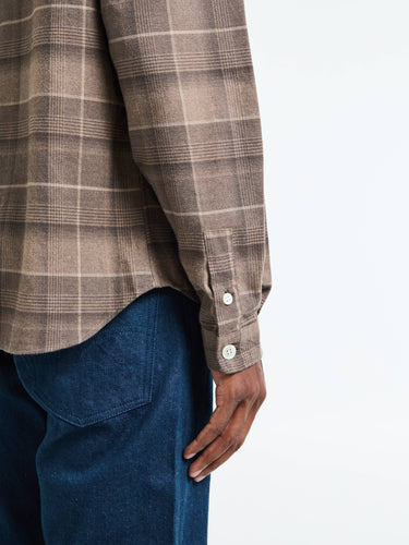 Another Aspect - Another Shirt 4.0 in Light Brown Check