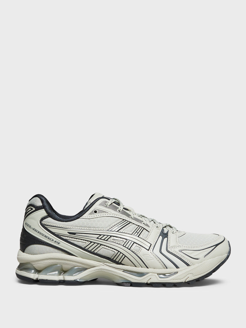 Asics - Gel-Kayano 14 Sneakers in White Sage and Graphite Grey