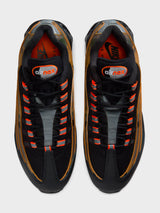 Nike - Air Max 95 OG QS Sneakers in Black, Safety Orange, Metallic Silver, Golden Beige and Cargo Khaki