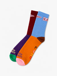 Alex Zono - Running Rocks Socks in Multi