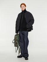 Andersen-Andersen - Navy Full-Zip Pockets Knitwear in Black