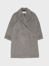 Acne Studios - Double-Breasted Wool Coat in Warm Grey Melange