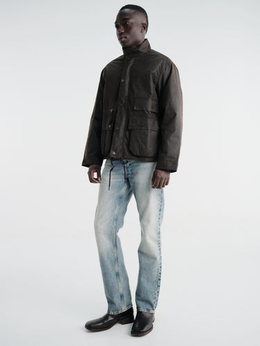 Barbour - Barbour Modified Ursula Wax Jacket in Dark Brown