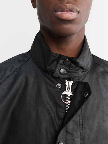 Barbour - Barbour Blouson Transport Wax Jacket in Black