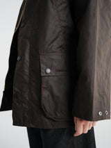 Barbour - OS Bedale Wax Jacket in Dark Brown