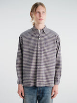 Beams Plus - Open B. D. Dobby Plaid in Navy