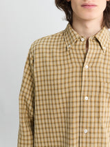 Beams Plus - Open B.D. Panama Plaid Double Face Shirt in Beige