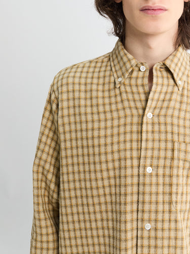 Beams Plus - Open B.D. Panama Plaid Double Face Shirt in Beige