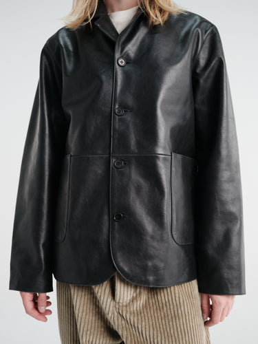 Berner Kühl - Cut Jacket Creased Calf in Black