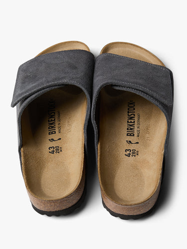 Birkenstock - Solana VL Suede Narrow Sandals in Charcoal