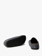 Birkenstock - Amsterdam Wrapped Suede Leather Narrow Shoes in Charcoal