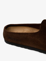Birkenstock - Amsterdam Wrapped Suede Leather Narrow Shoes in Carafe