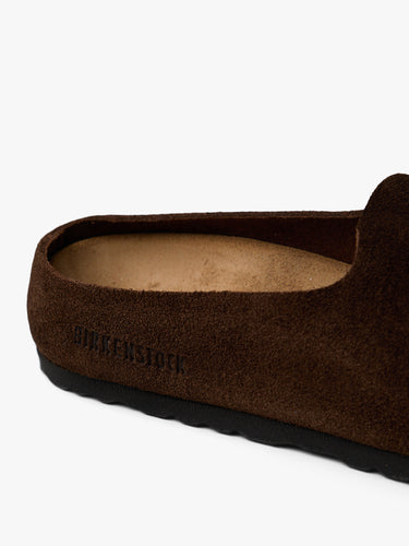 Birkenstock - Amsterdam Wrapped Suede Leather Narrow Shoes in Carafe