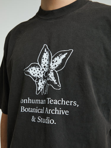 Cactus Store - NHT Botanical Archive & Studio T-Shirt in Washed Black