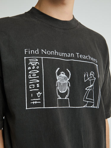 Cactus Store - Nonhuman Teachers T-Shirt in Washed Black