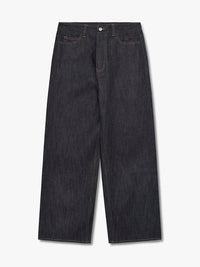 Calm. - Baggy Raw Indigo Jeans