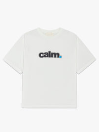 Calm. - Calm Logo Tee in White