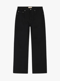 Calm. - Straight Raw Jeans in Black