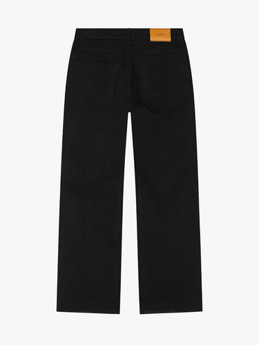 Calm. - Straight Raw Jeans in Black