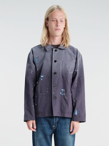 Calm. - Chore Jacket Paintsplatter in Navy