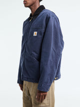 Carhartt WIP - OG Detroit Jacket in Dark Navy and Black Stone Canvas