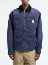 Carhartt WIP - OG Detroit Jacket in Dark Navy and Black Stone Canvas