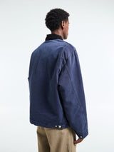 Carhartt WIP - OG Detroit Jacket in Dark Navy and Black Stone Canvas