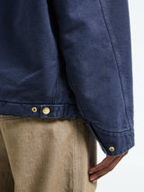 Carhartt WIP - OG Detroit Jacket in Dark Navy and Black Stone Canvas