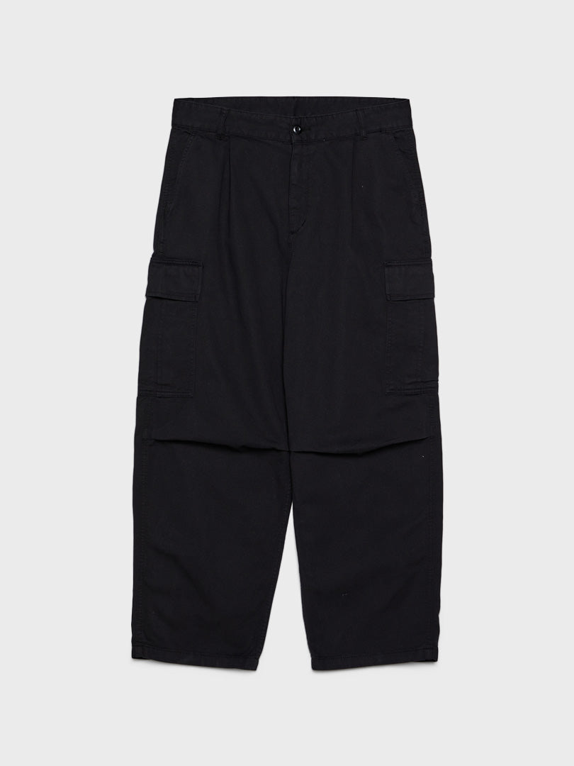 Cole Cargo Pants in Black Garment Dyed