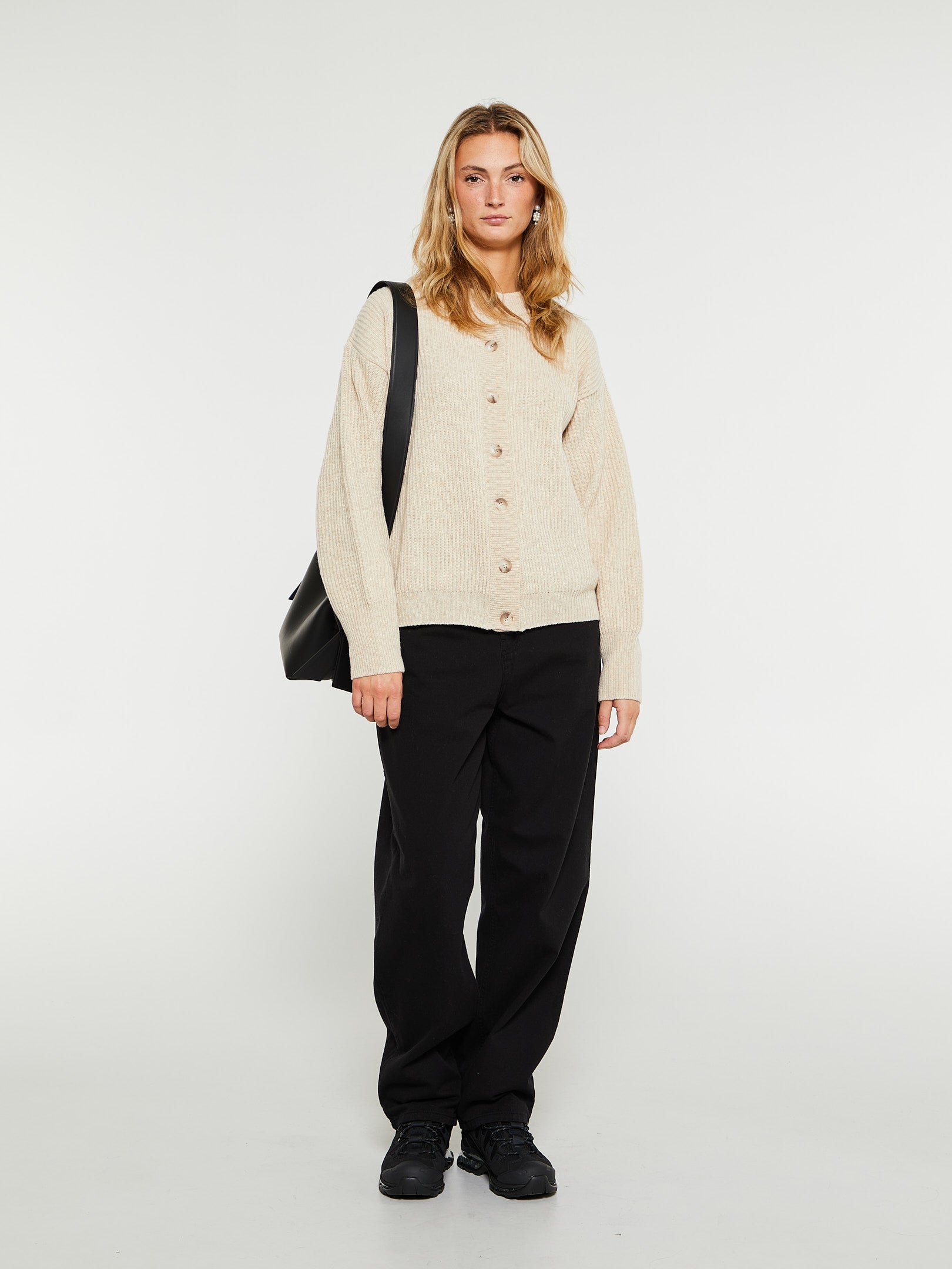 Women's Derby Pant in Black Garment Dyed
