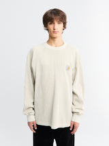 Carhartt WIP - L/S Vista Waffle T-Shirt in White
