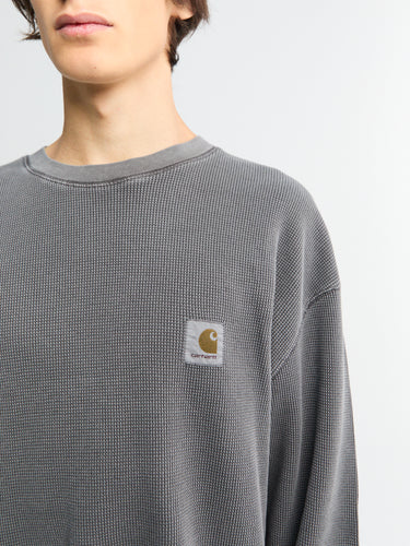 Carhartt WIP - L/S Vista Waffle T-Shirt in Black