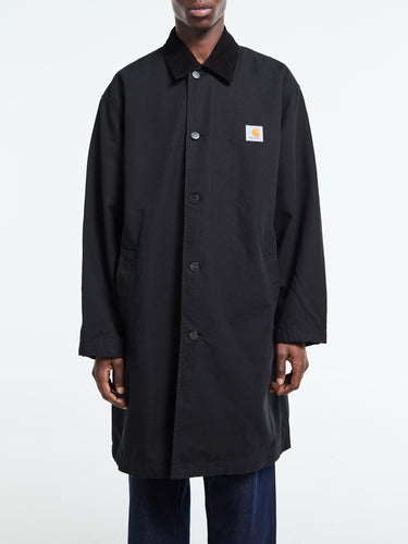 Carhartt WIP - Webster Coat in Black and Black Rinsed