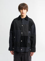 Comme des Garçons Homme - Patchwork Jacket in Black Mix