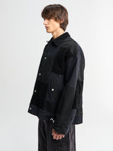 Comme des Garçons Homme - Patchwork Jacket in Black Mix
