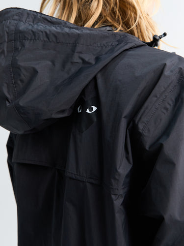 Comme des Garçons PLAY - CDG Play x K Way Full Zip Packable Jacket in Black