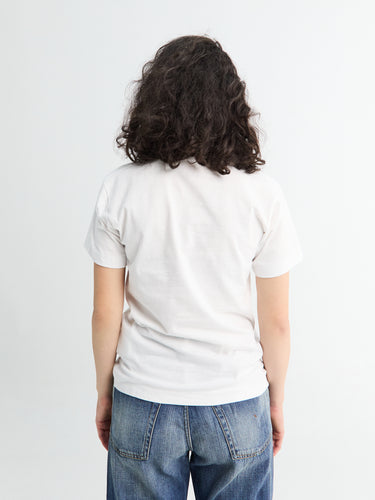 Comme des Garçons PLAY - U T-Shirt Red Emblem in Blue