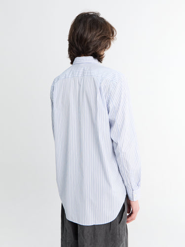 Comme des Garçons PLAY - Shirt with Black Emblem in Blue