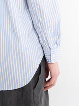 Comme des Garçons PLAY - Shirt with Black Emblem in Blue