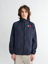 Comme des Garçons PLAY - CDG x K-Way Full Zip Packable Jacket in Navy