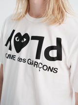 Comme des Garçons PLAY - T-Shirt in White