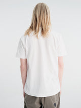 Comme des Garçons PLAY - U T-Shirt Red Emblem in White and Camo