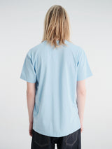 Comme des Garçons PLAY - U T-Shirt Red Emblem Knit in Blue