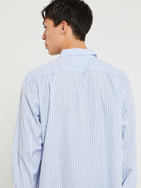 Comme des Garçons PLAY - Shirt with Black Emblem in Blue